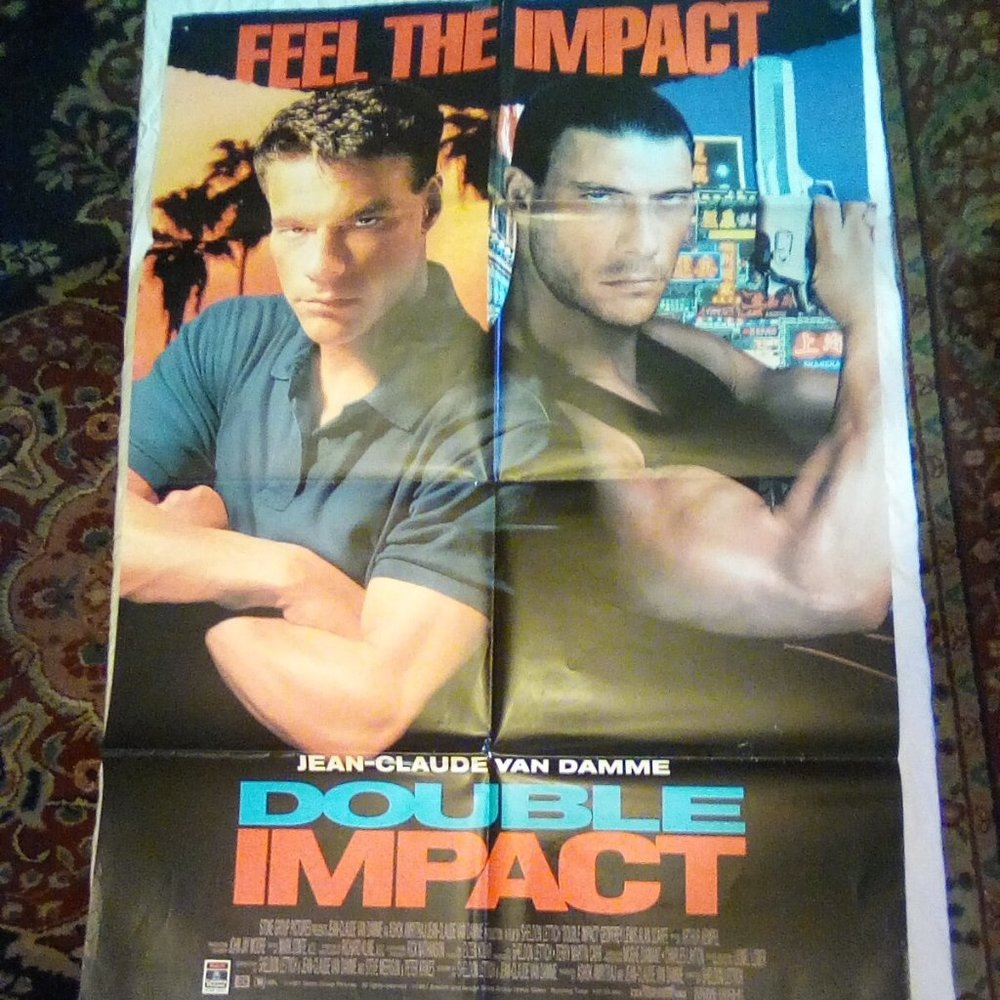 1991 Double Impact Movie Poster Columbia Pictures